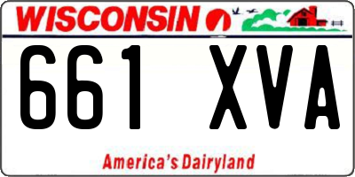 WI license plate 661XVA