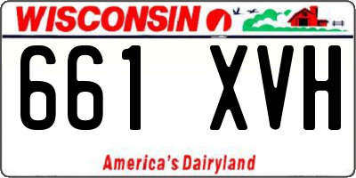 WI license plate 661XVH