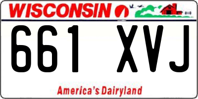 WI license plate 661XVJ