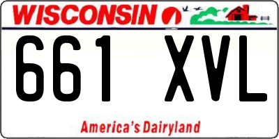 WI license plate 661XVL
