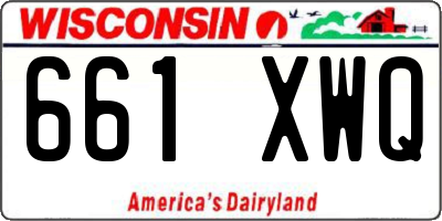 WI license plate 661XWQ