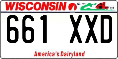 WI license plate 661XXD