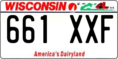 WI license plate 661XXF