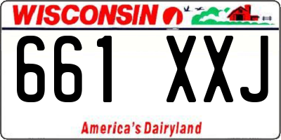 WI license plate 661XXJ