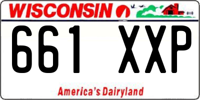 WI license plate 661XXP