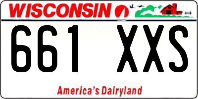 WI license plate 661XXS