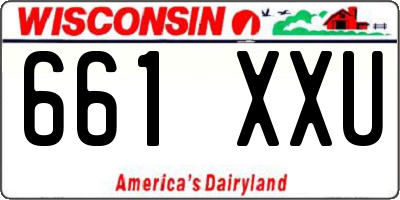 WI license plate 661XXU