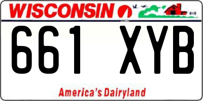 WI license plate 661XYB