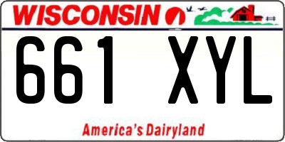 WI license plate 661XYL