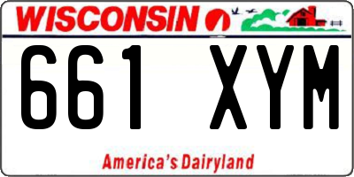 WI license plate 661XYM
