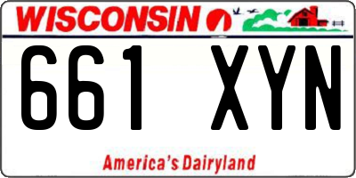 WI license plate 661XYN
