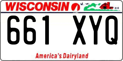 WI license plate 661XYQ