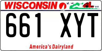 WI license plate 661XYT