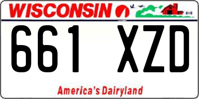 WI license plate 661XZD