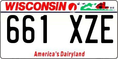 WI license plate 661XZE