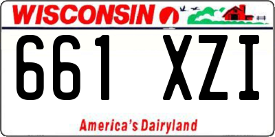 WI license plate 661XZI