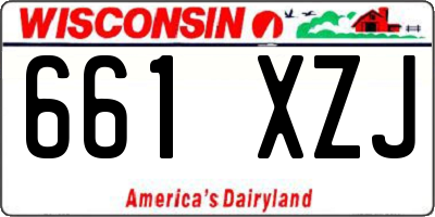 WI license plate 661XZJ