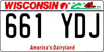 WI license plate 661YDJ