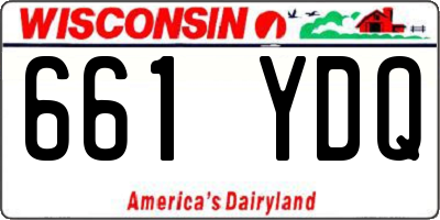 WI license plate 661YDQ