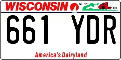 WI license plate 661YDR