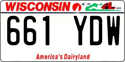 WI license plate 661YDW
