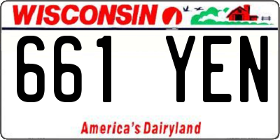 WI license plate 661YEN