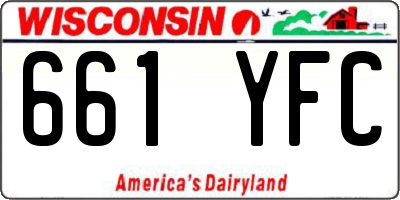 WI license plate 661YFC