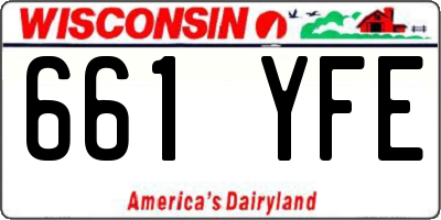 WI license plate 661YFE