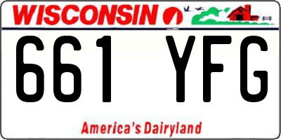 WI license plate 661YFG