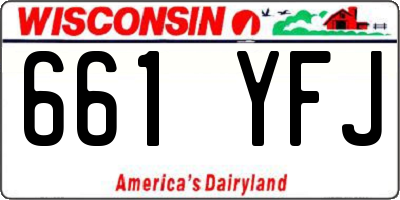 WI license plate 661YFJ