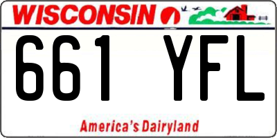 WI license plate 661YFL