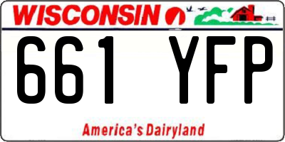 WI license plate 661YFP
