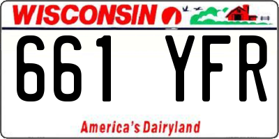WI license plate 661YFR
