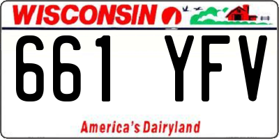 WI license plate 661YFV