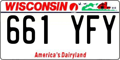WI license plate 661YFY