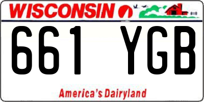WI license plate 661YGB