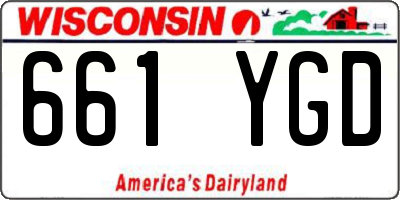 WI license plate 661YGD