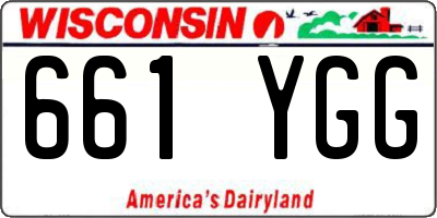 WI license plate 661YGG