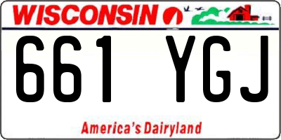 WI license plate 661YGJ