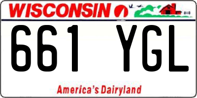 WI license plate 661YGL