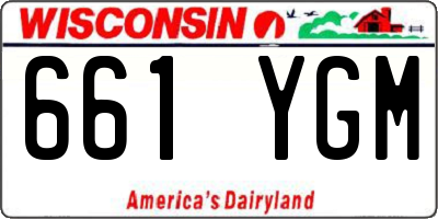 WI license plate 661YGM