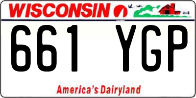 WI license plate 661YGP