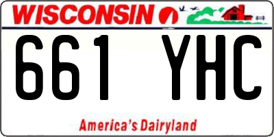 WI license plate 661YHC