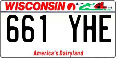 WI license plate 661YHE
