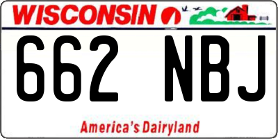 WI license plate 662NBJ