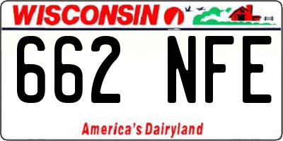 WI license plate 662NFE