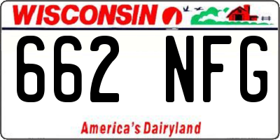 WI license plate 662NFG