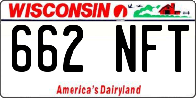 WI license plate 662NFT