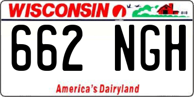WI license plate 662NGH