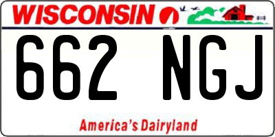 WI license plate 662NGJ